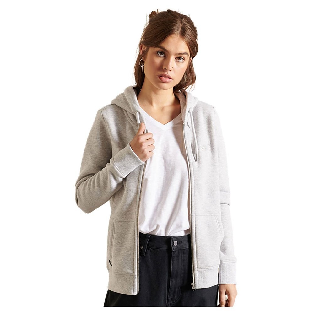 

Толстовка Superdry Vintage Logo Embroidered Full Zip, розовый
