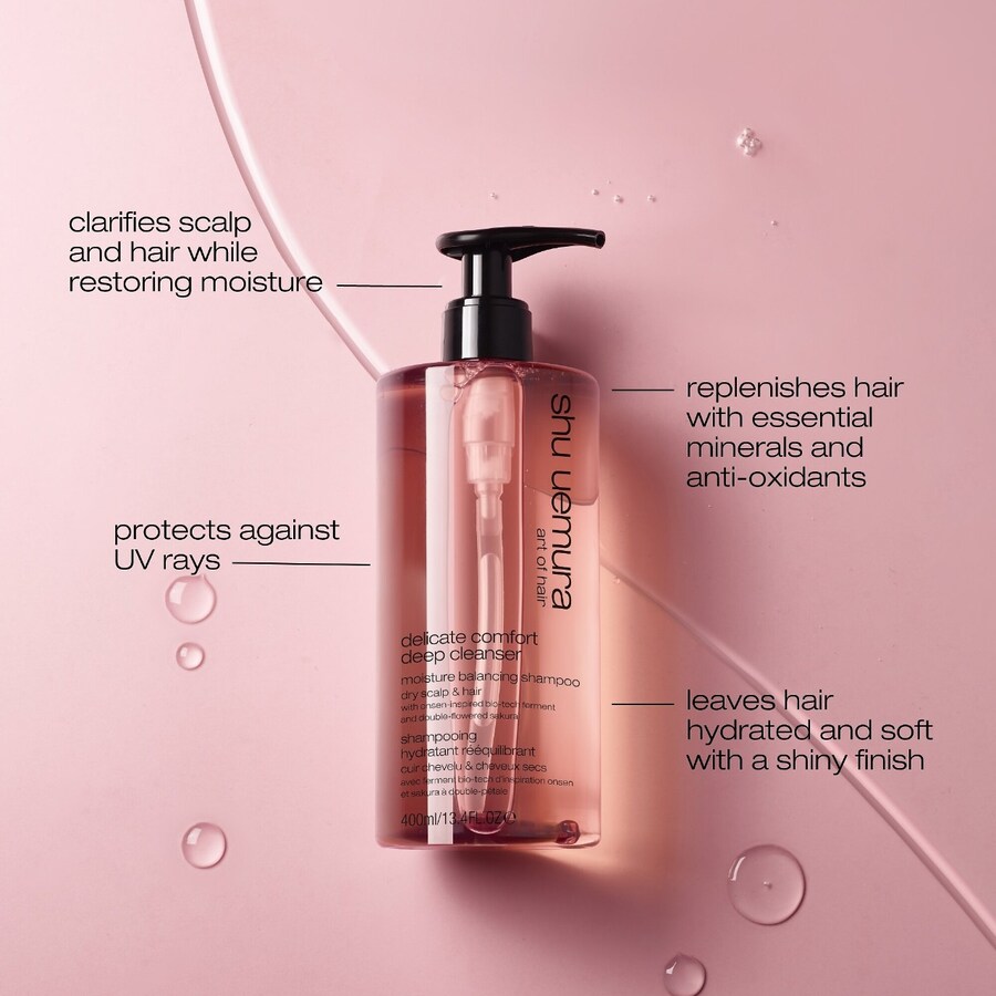 Нежный очищающий шампунь для сухой кожи головы и волос. shu uemura, 13.4 oz /400 mL — фото 3