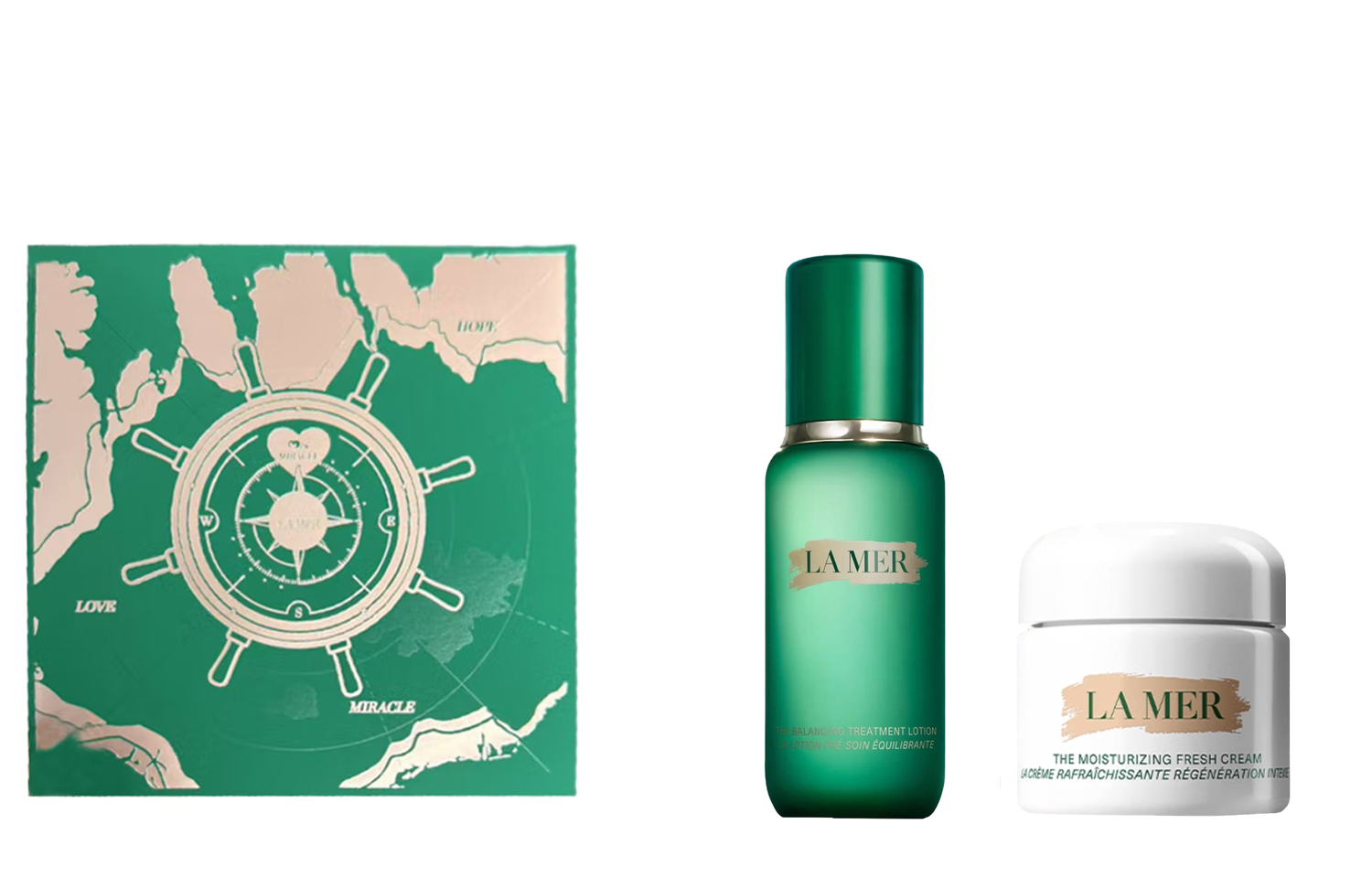 

HAILANZHIMI 520 Limited восстанавливающая эссенция-вода набор для ухода за кожей увлажняющий успокаивающий 15мл+150мл LA MER