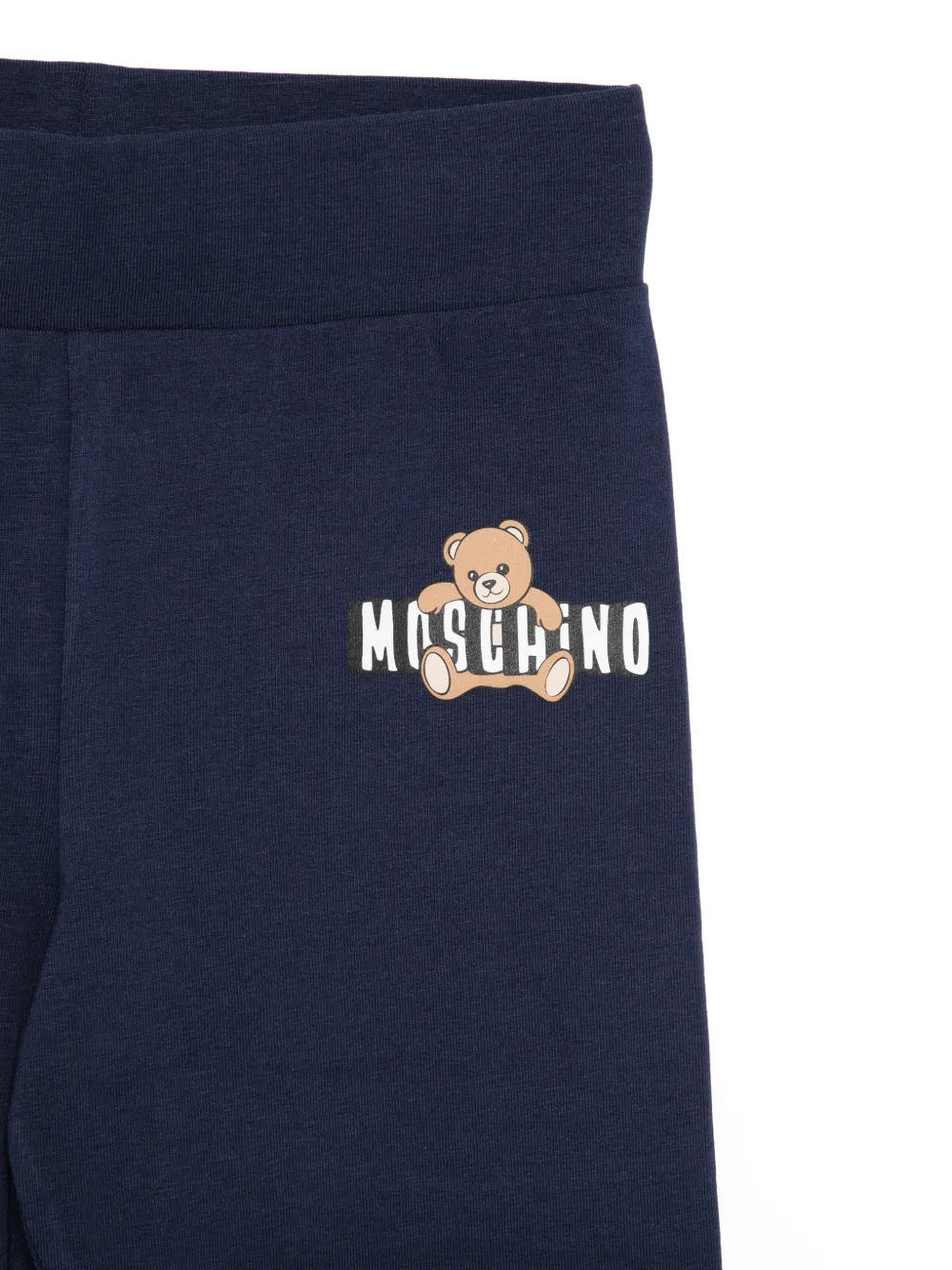 Комплект леггинсов с принтом "Тедди" Moschino Kids, синий — фото 3