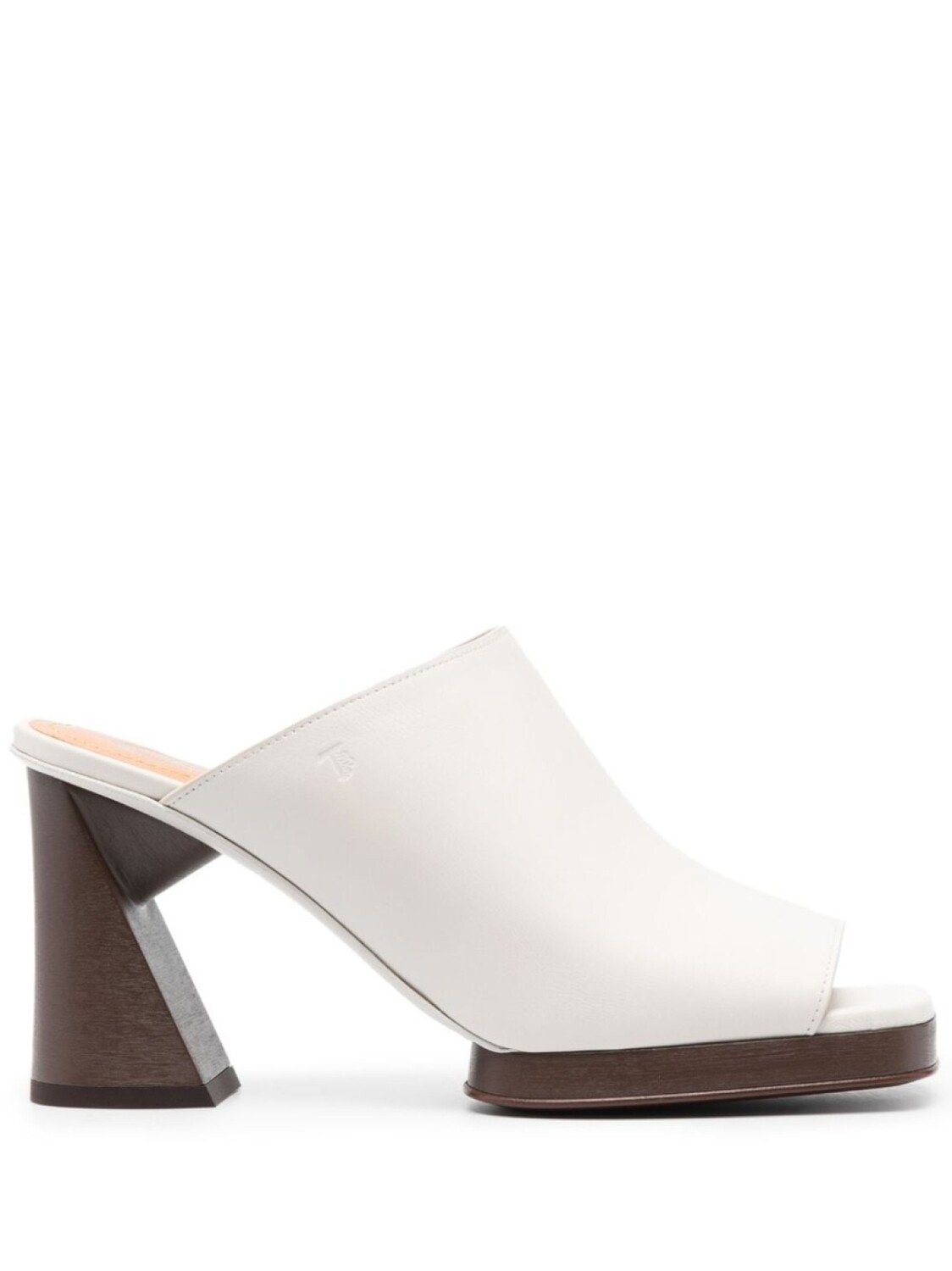 Tod's мюли на скульптурном каблуке, нейтральный цвет