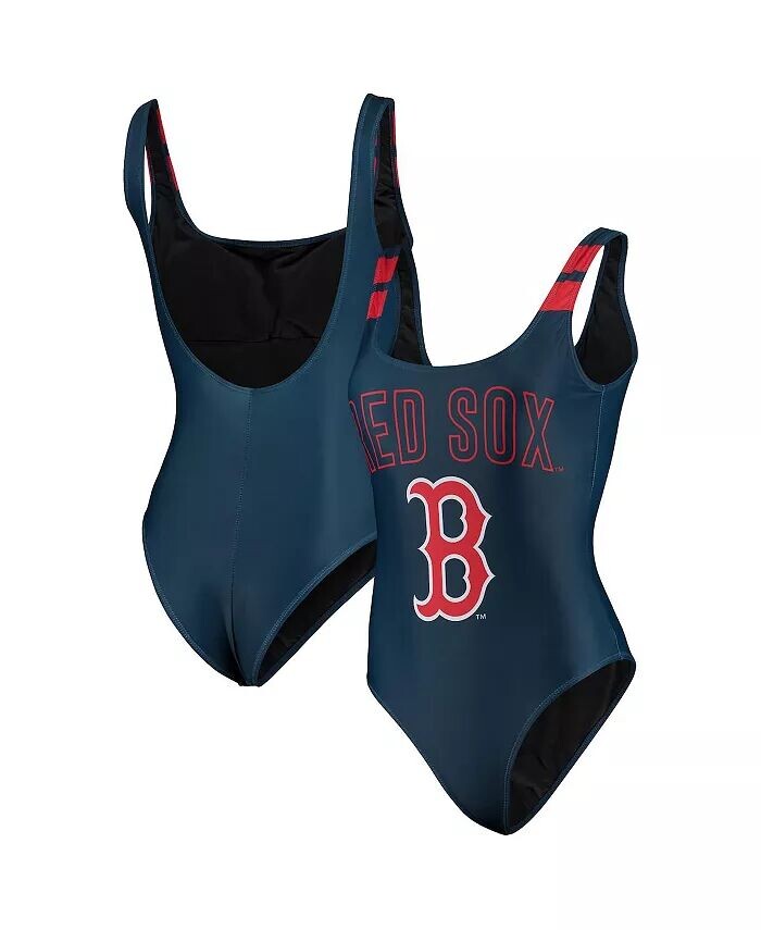 

Женский цельный купальный костюм темно-синего цвета Boston Red Sox Foco