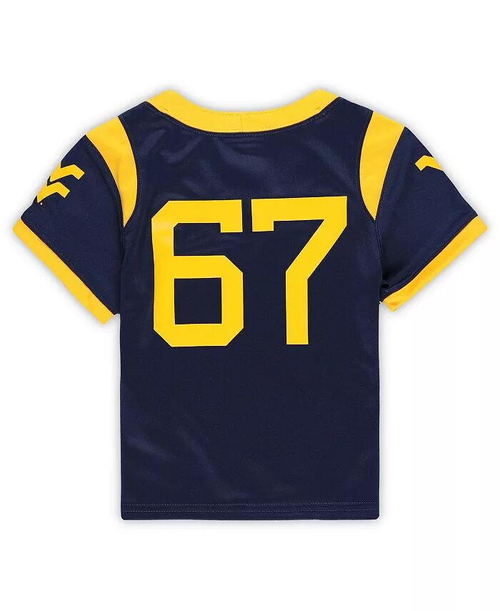 Футболка-реплика Toddler 67 Navy West Virginia Mountaineers Untouchable Nike — фото 3