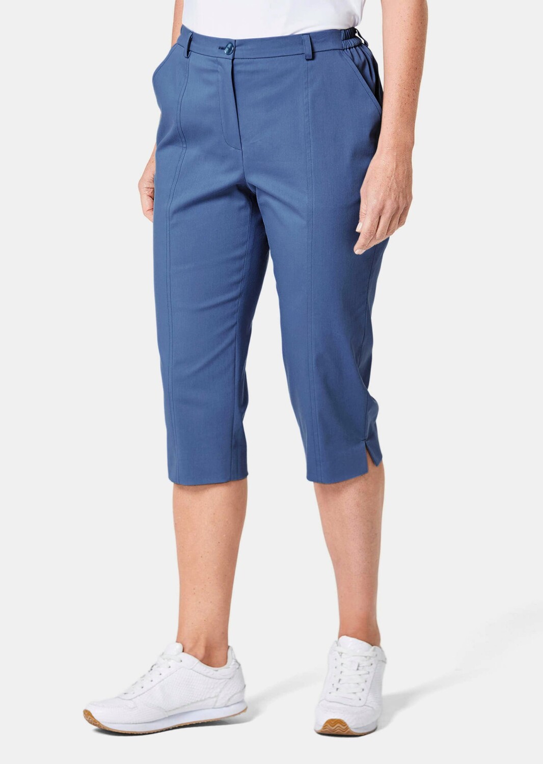 

Брюки GOLDNER Verkürzte Satinhose, цвет schieferblau