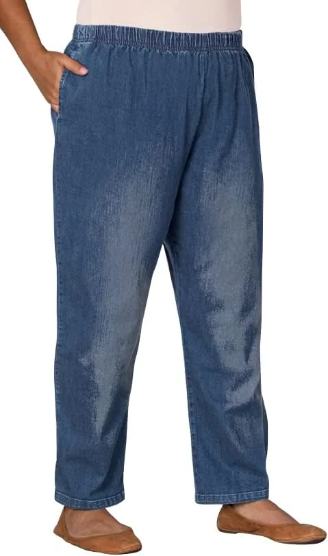 

Джинсы Plus Size Wide Leg из хлопкового денима On the Plus Side