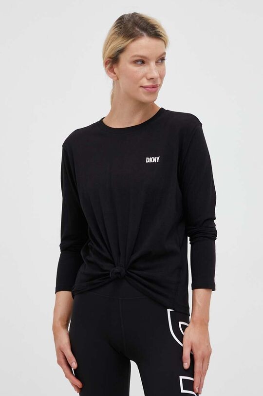 

Лонгслив из хлопка Dkny, черный