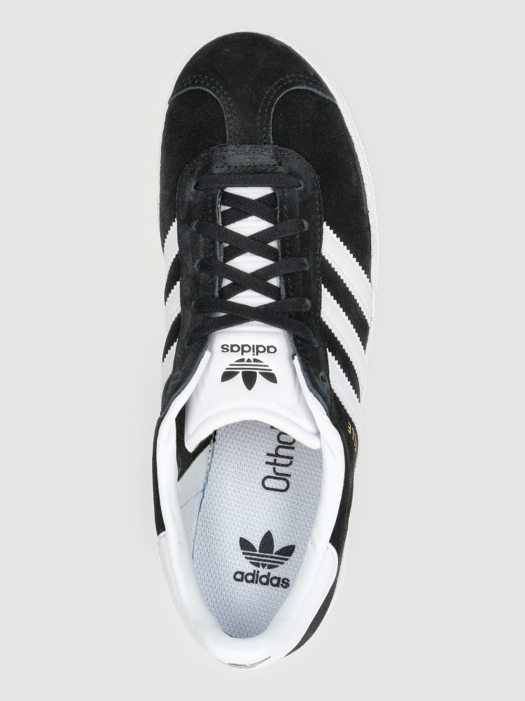 Кроссовки adidas Originals Gazelle J Kids Sneakers, cblack/ftwwht/goldmt — фото 4