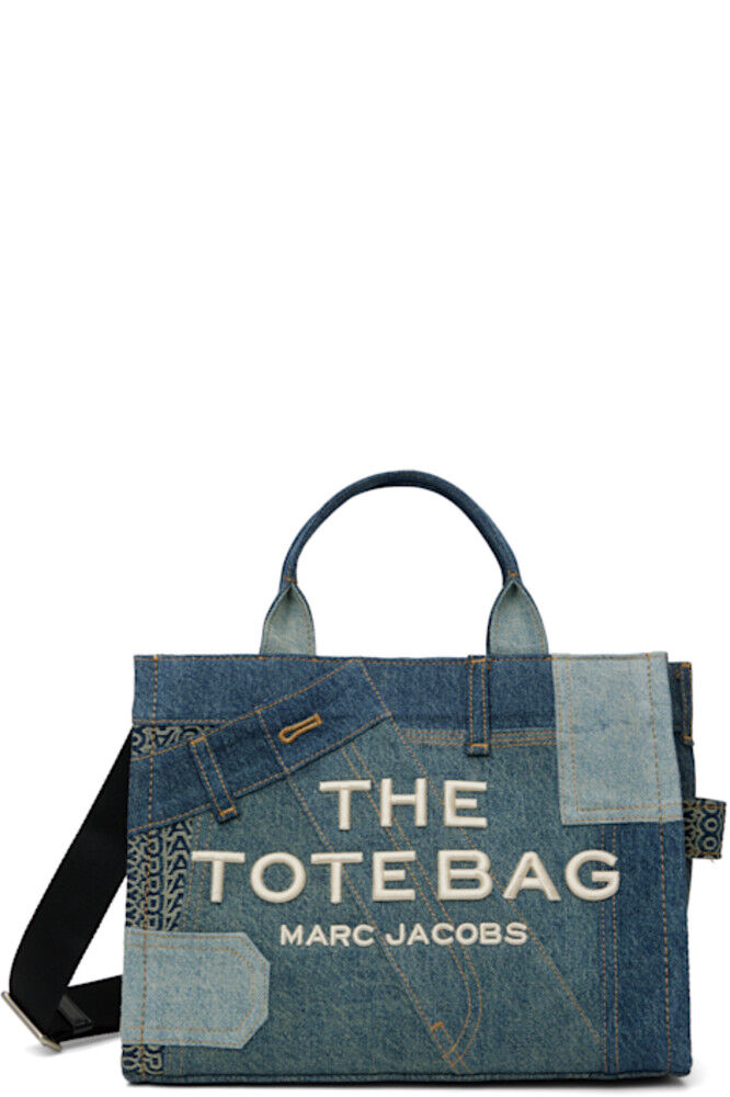 

Синяя сумка-тоут среднего размера «The Deconstructed Denim» Marc Jacobs