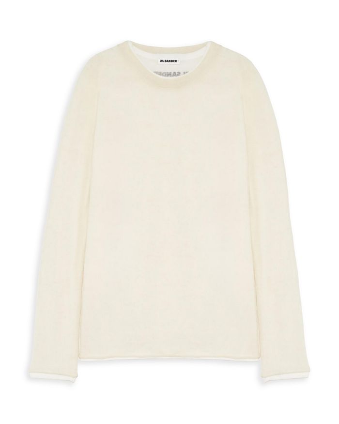 

Вязаный многослойный свитер с длинными рукавами Jil Sander, белый