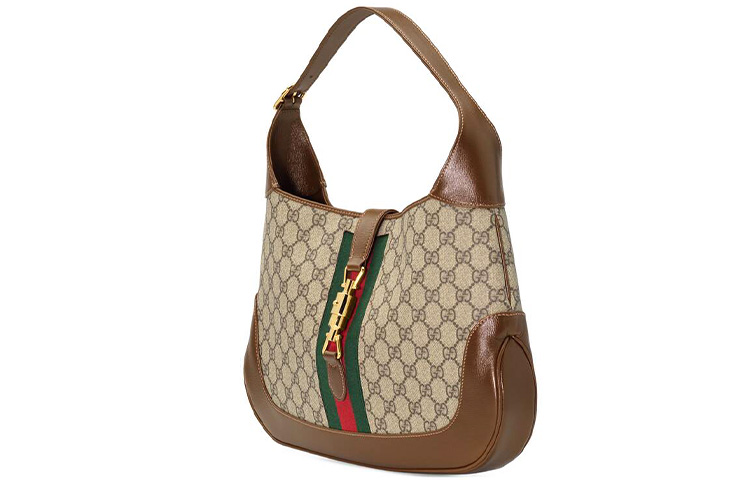 Женская сумка Gucci Jackie 1961 из кожи, цвет Ebony Brown Multicolor — фото 2