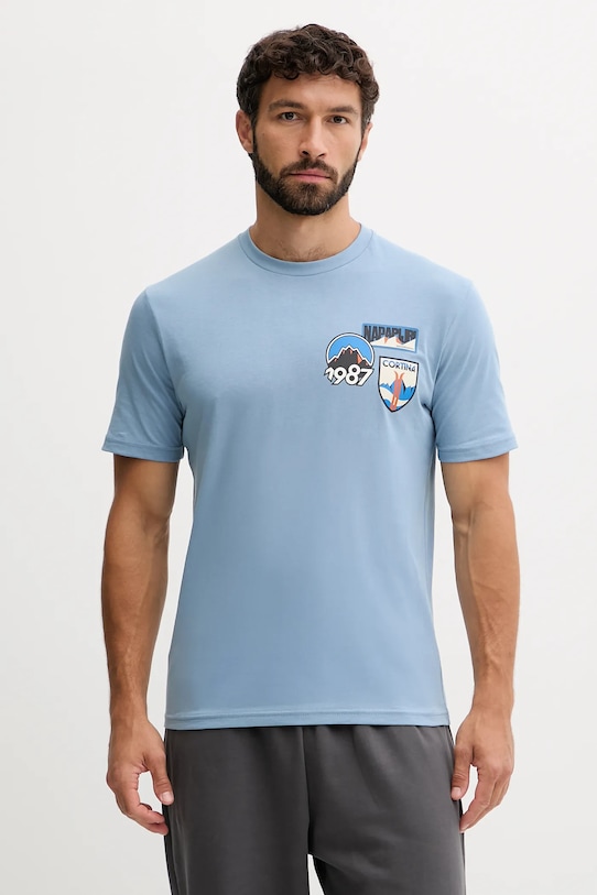 

Футболка S-Montepiana из хлопка Napapijri, синий