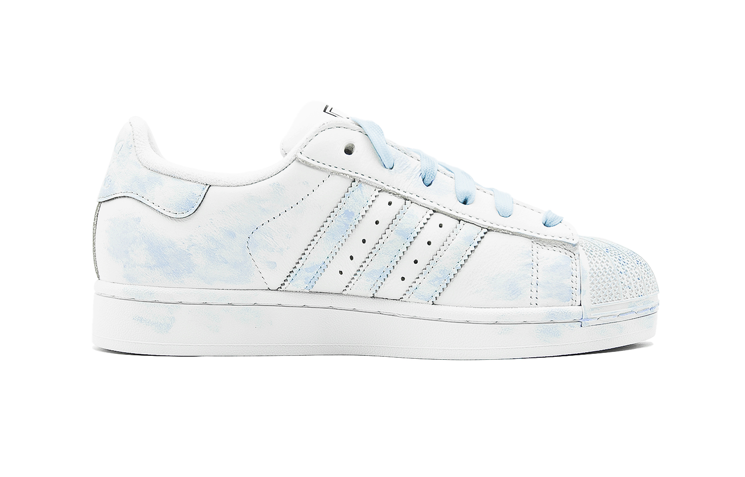 Детские кроссовки для скейтбординга SUPERSTAR Blue Tide Sakura Low Top для подростков Adidas Originals, синий/белый — фото 2