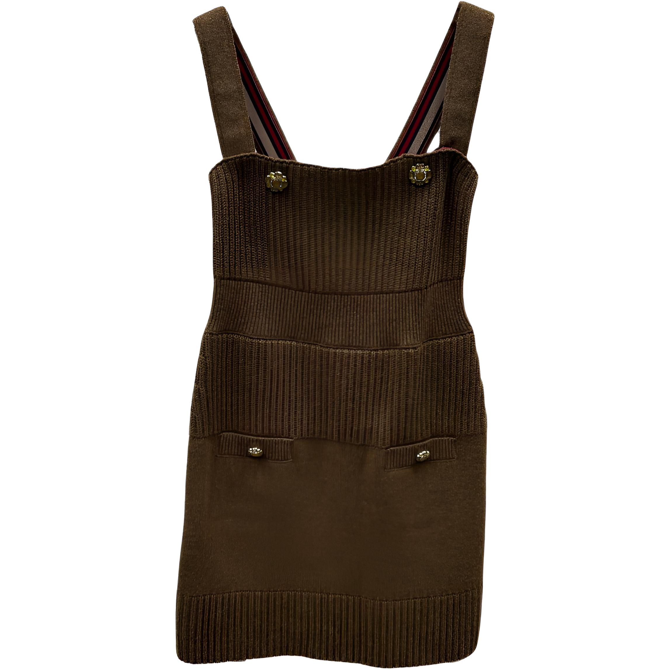 

CHANEL 24A платье-чехол Women's Brown