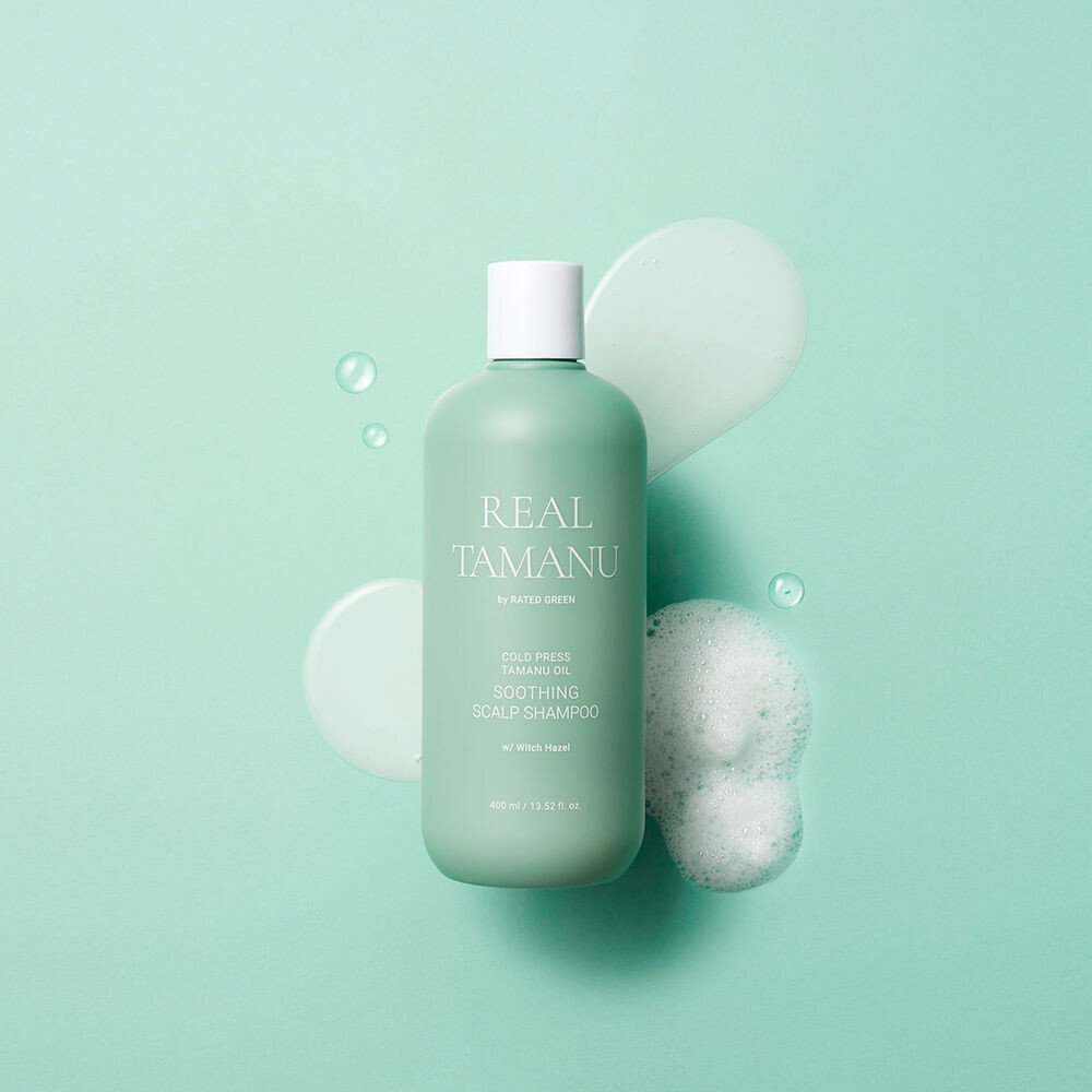 Увлажняющий шампунь Real Tamanu Cold Press Tamanu Oil Soothing Scalp Shampoo Rated Green, 400 мл — фото 3