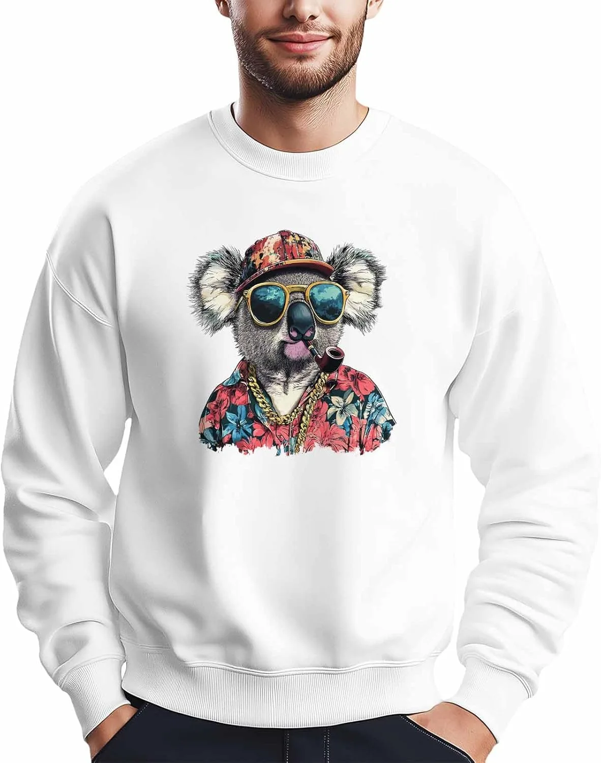 

Мужской свитшот с принтом коалы Winvebermior