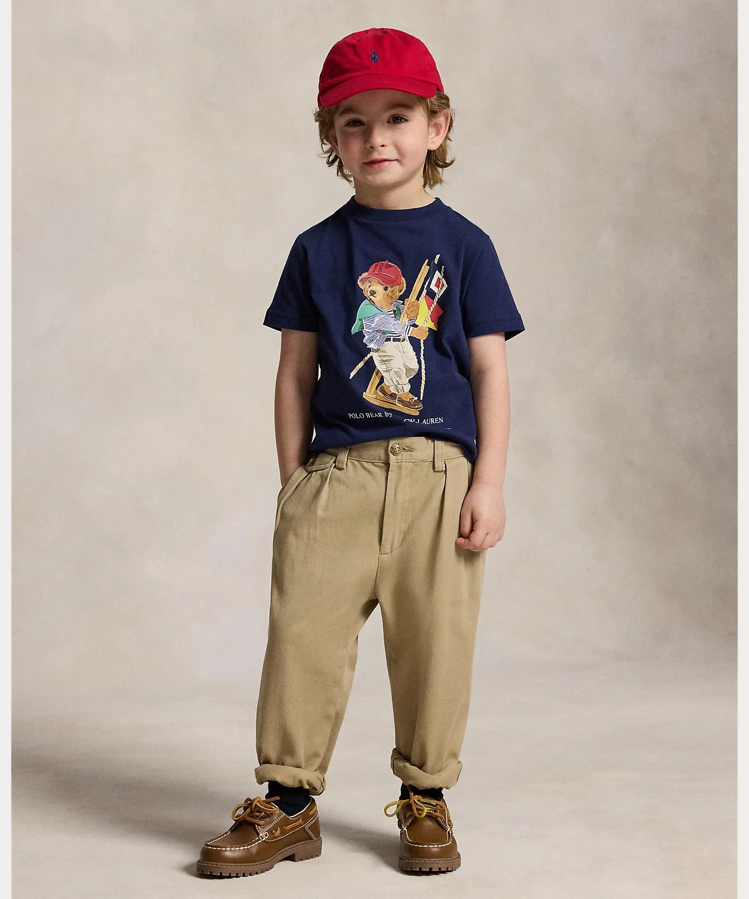 Детская футболка POLO RALPH LAUREN с коротким рукавом и принтом Polo Bear — фото 4