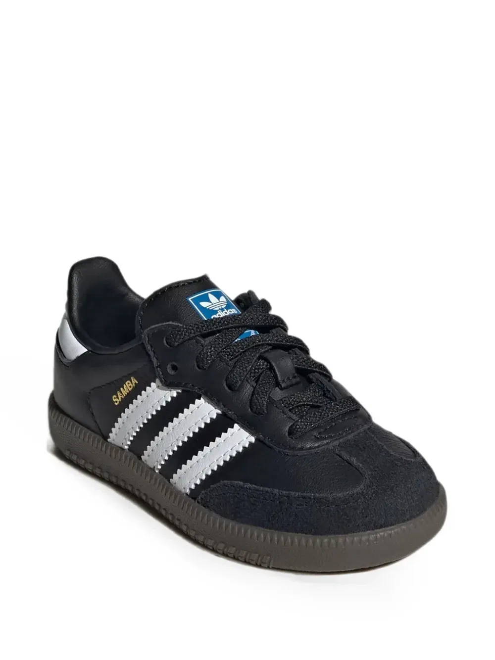 Кроссовки Samba OG EL I Stripes Adidas Kids, черный