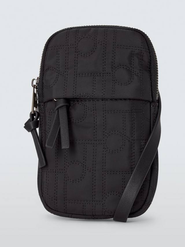 

Стёганая поясная сумка для телефона John Lewis, Black