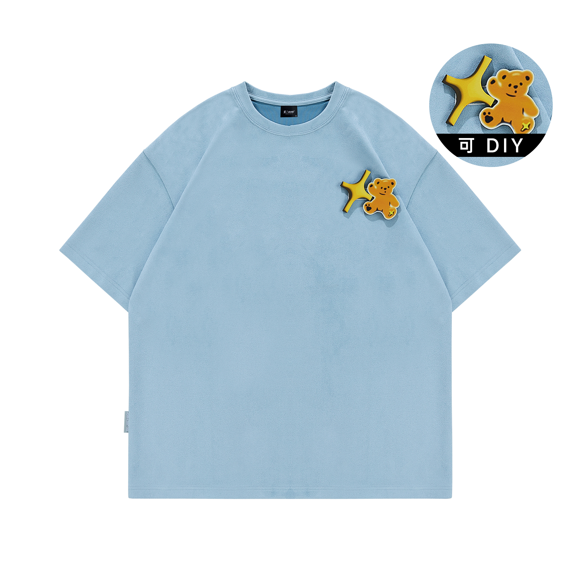 

Футболка унисекс BJHG, Glacier Blue Cropped Bear