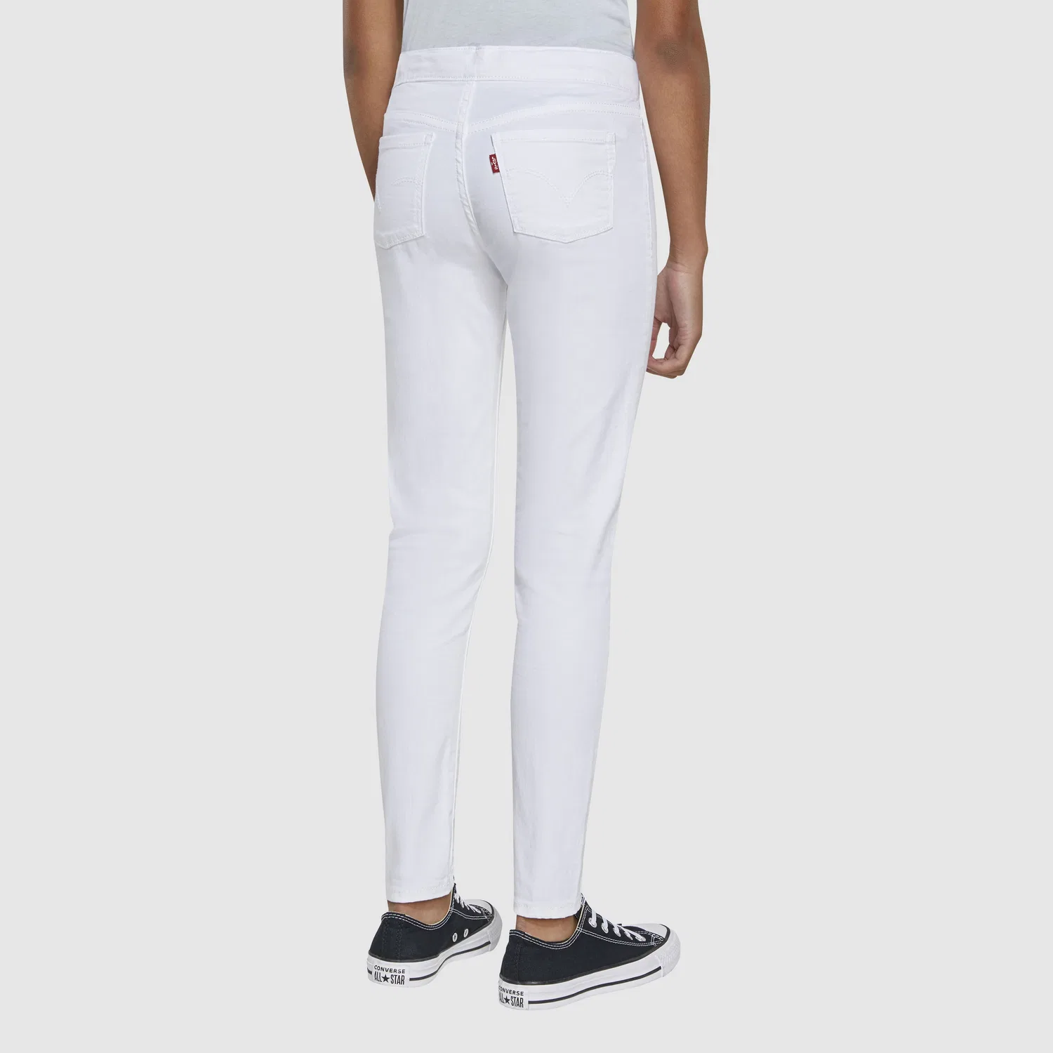 Джеггинсы на резинке для девочек 7-16 лет Levi's, White — фото 3