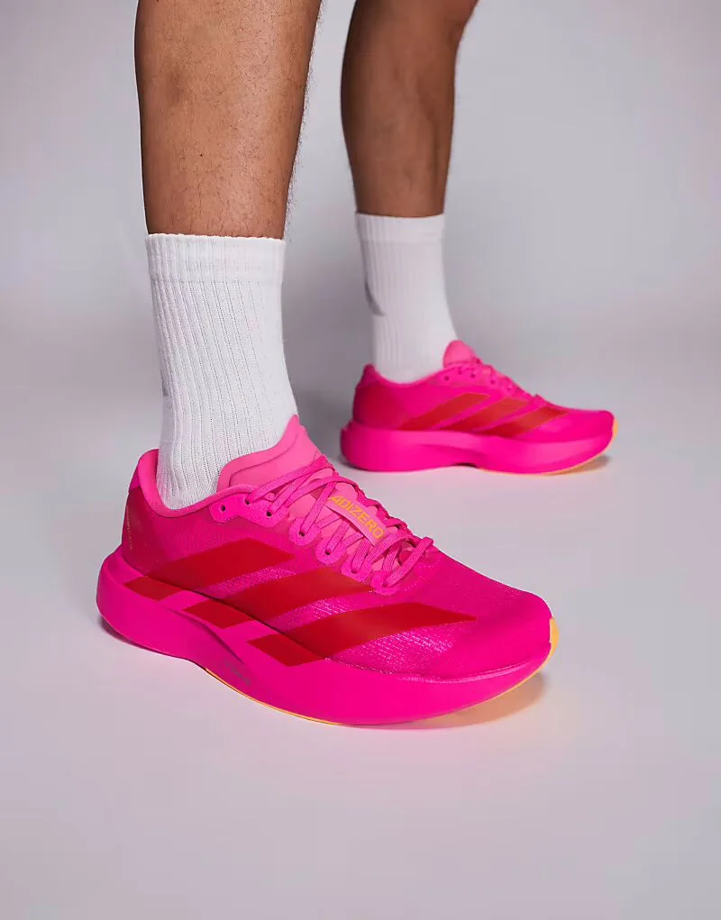 Adidas performance Кроссовки Adidas Running Adizero EVO SL ярко-розового и красного цвета, эксклюзивно представлены на ASOS