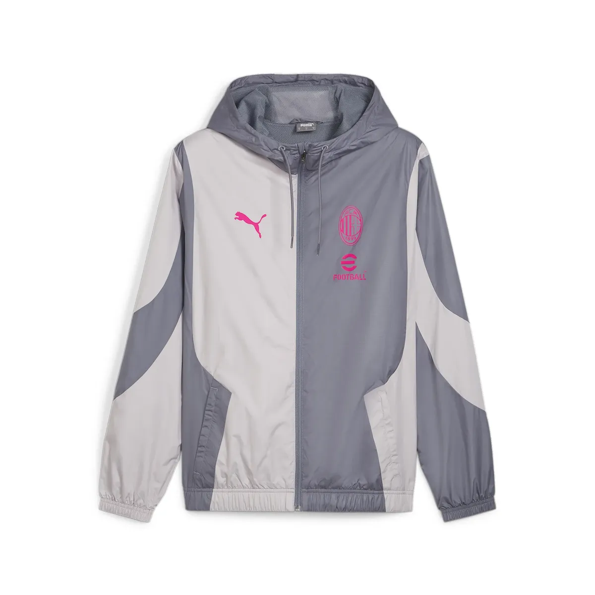 

Тренировочная куртка PUMA "Мужская предматчевая куртка AC Milan", серый