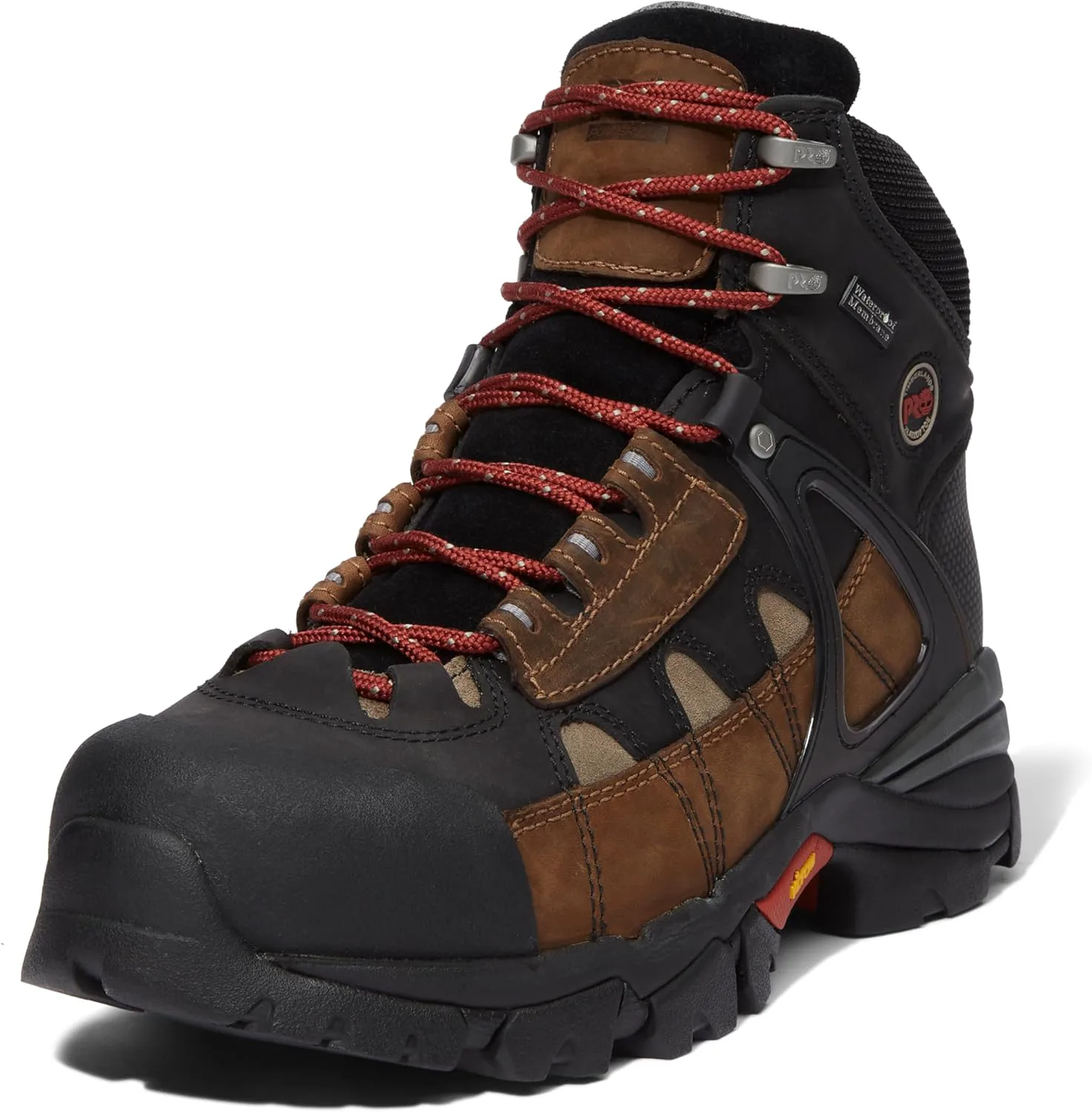 Мужские рабочие ботинки Timberland PRO Hyperion 6 дюймов XL с алюминиевым носком, водонепроницаемые, индустриальные походные, коричневый — фото 2