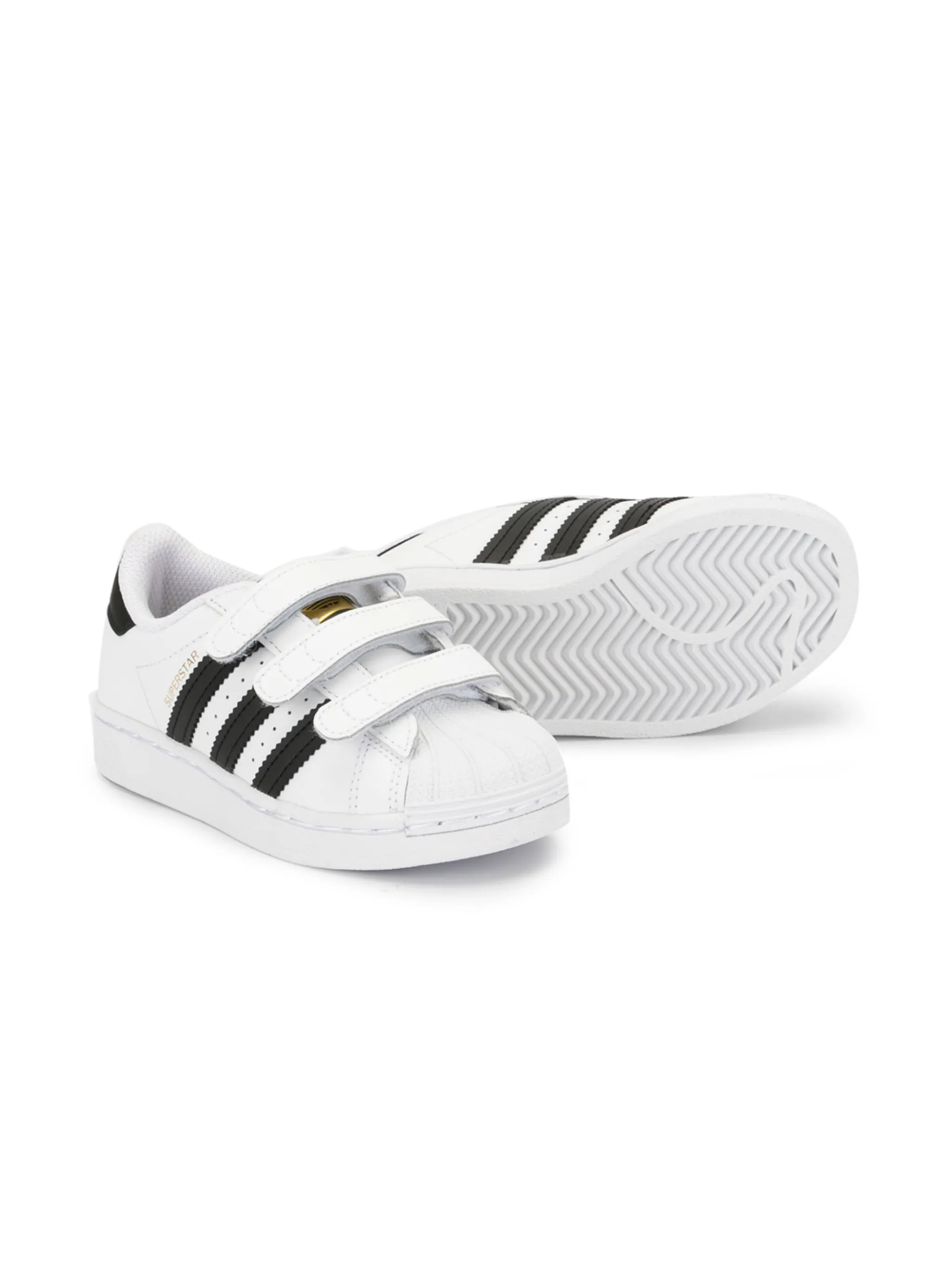 Кеды Superstar на липучках Adidas Kids, белый — фото 2
