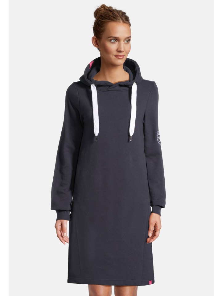 

Платье длиной до колена (миди) MÖÖV DRESS темно-синего цвета Salzhaut