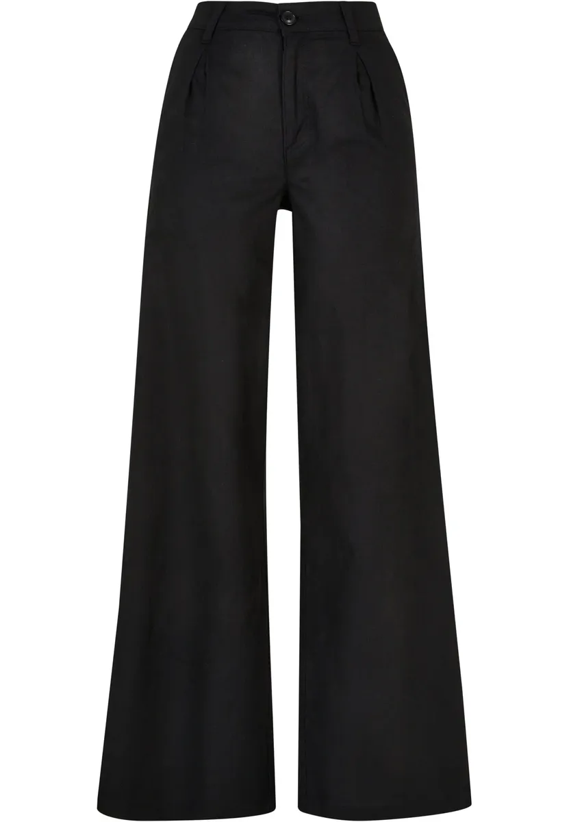 

Тканевые брюки URBAN CLASSICS " Urban Classics Women's Ladies High Lines Mix Wide Leg Pants" (1 шт.), черный