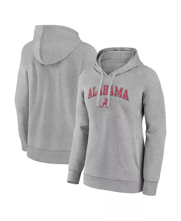 

Женский пуловер с капюшоном цвета вереска Alabama Crimson Tide Evergreen Campus Fanatics