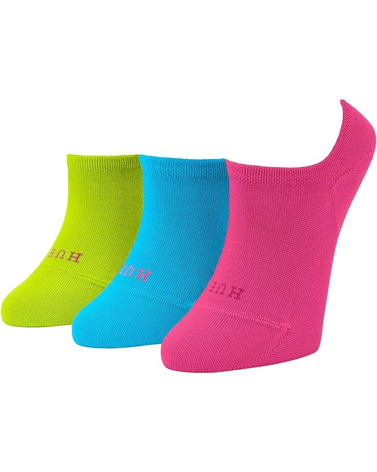 

Носки HUE The Perfect Sneaker Liner 3-Pack, цвет Brights