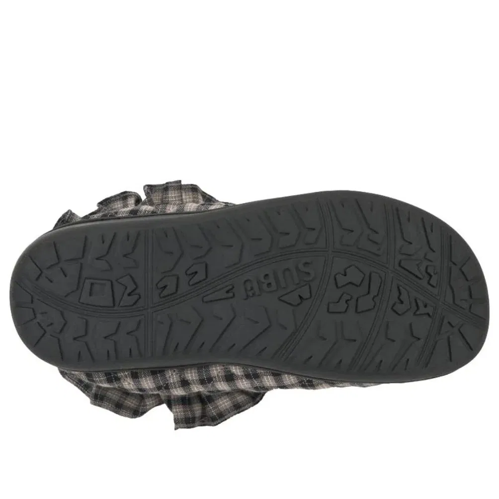 Сандалии SUBU x Coyseio Fluff Check Padded 'Check Brown' CS-12, коричневый — фото 3