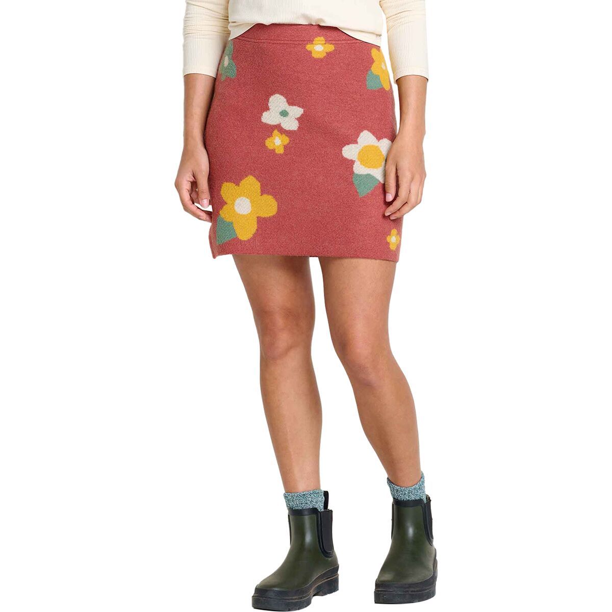 

Теплый свитер-юбка Toad&Co, цвет sundown flowers skirt