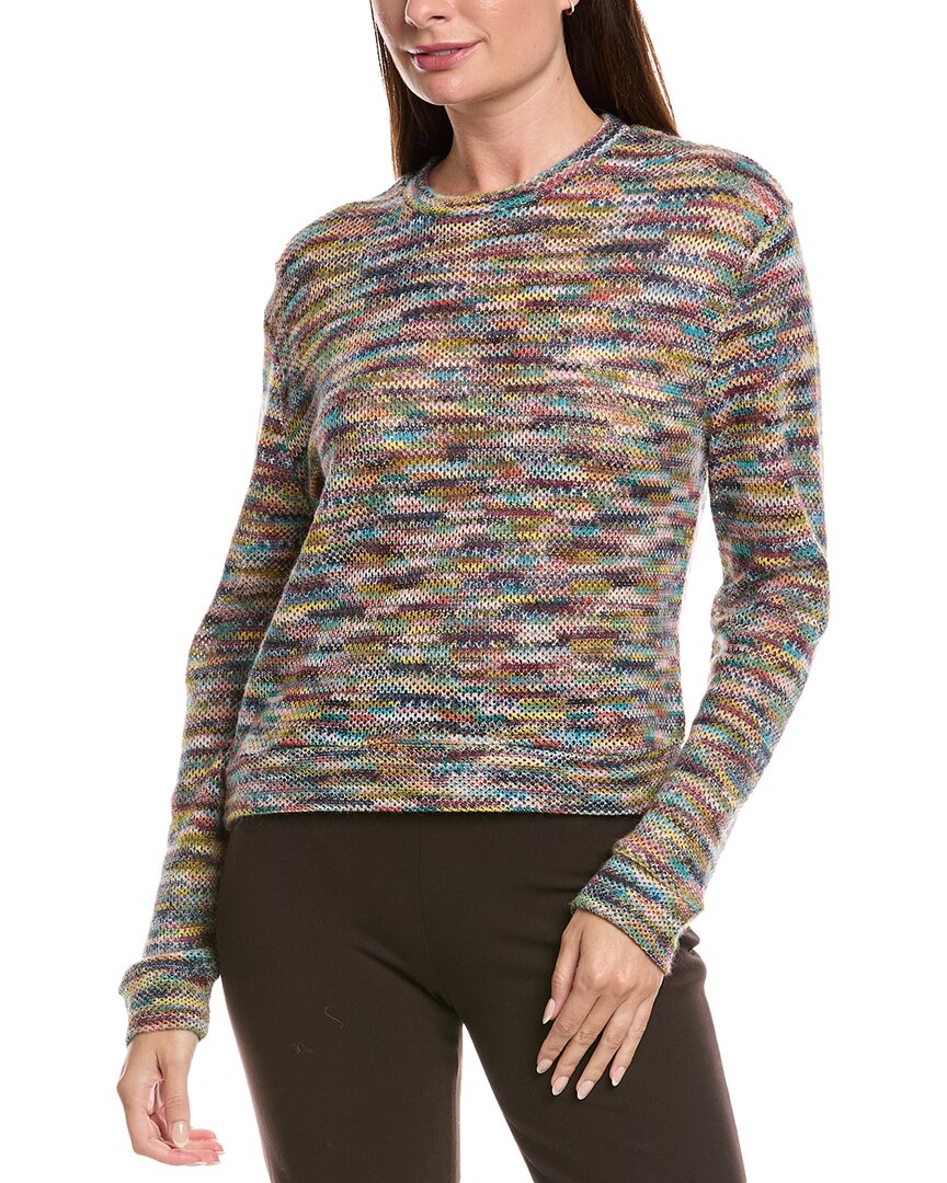 

Свитер M Missoni из сетчатой пряжи с шерстью, альпакой и мохером, розовый