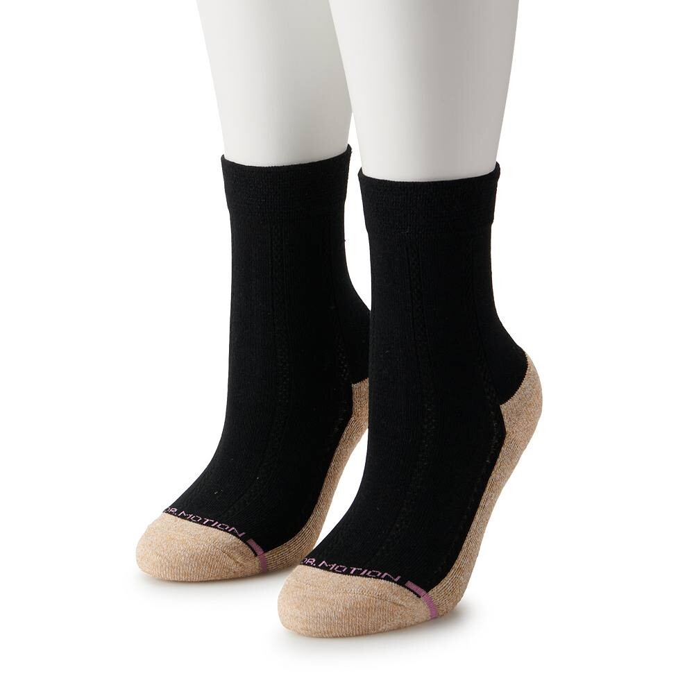 

Женские носки Dr. Motion Comfort Top с медью, черный