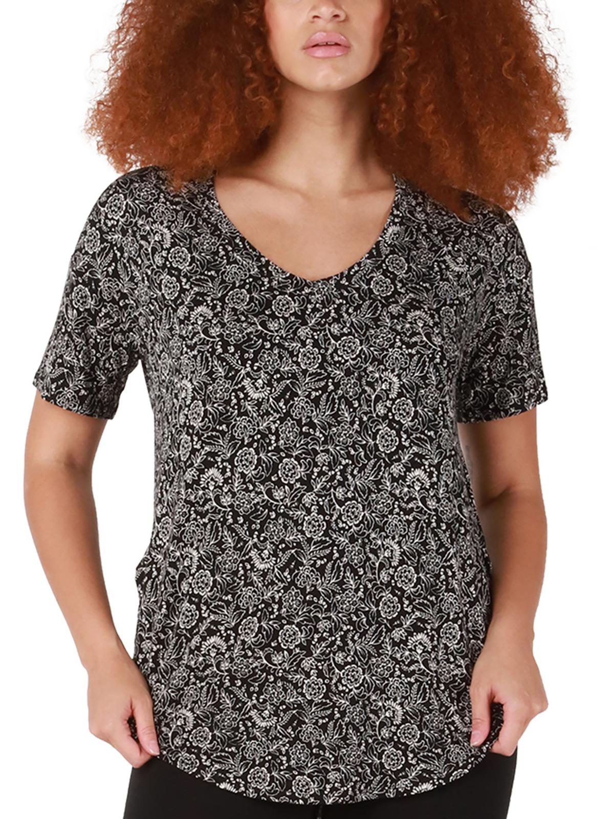 

Женская блузка из модала с узором пейсли Black Tape, цвет night floral