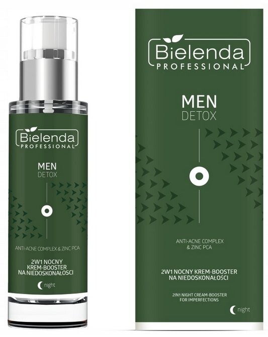 

Bielenda Men Detox, Ночной крем-бустер для лица от несовершенств, 50 мл