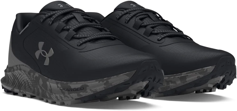 Мужские трейловые кроссовки Under Armour Charged Bandit Trail 3 с защитой от дождя, черно-белый — фото 2