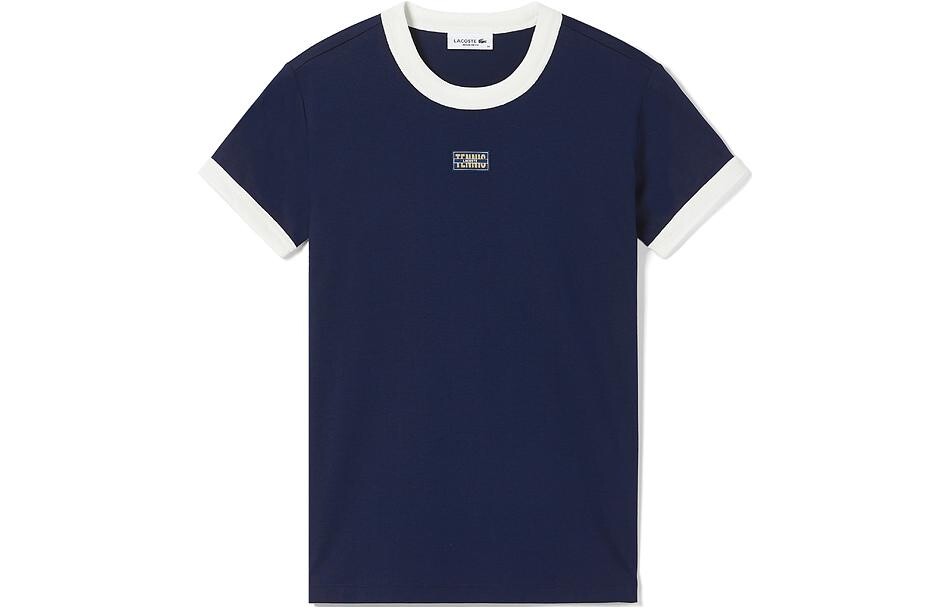 

Футболка женская темно-синяя Lacoste