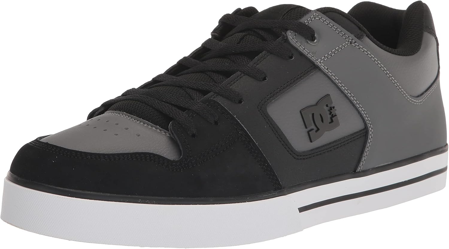 

Мужские кеды DC Pure Casual низкие на шнуровке для скейтборда Dc Shoes, черный/серый