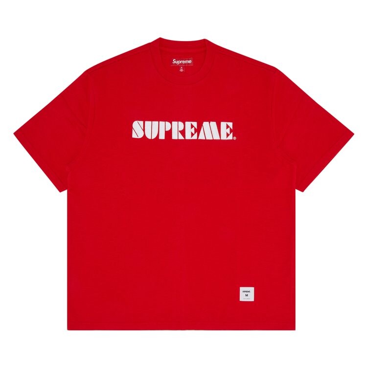 

Топ Supreme Stencil Embroidered Short-Sleeve Top, красный