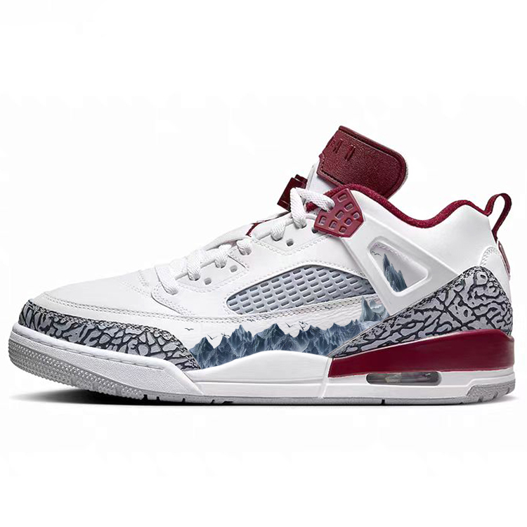 

Jordan Баскетбольные кроссовки Spizike Vintage, низкие, мужские, красные/белые