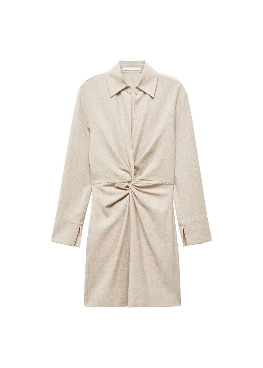 

Мини платье MANGO Dress Julinda, песочный