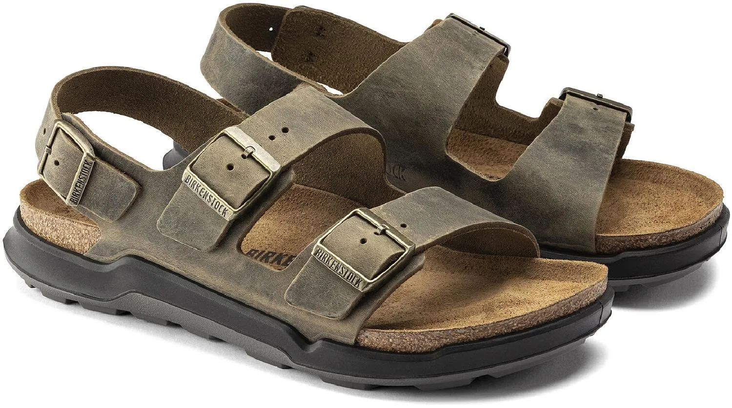 Миланские городские сандалии Birkenstock, Faded Khaki — фото 3