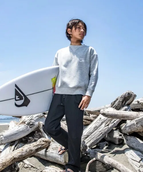 Детский свитшот с длинным рукавомQS History Crew Sweat Kids Quiksilver, Gray
