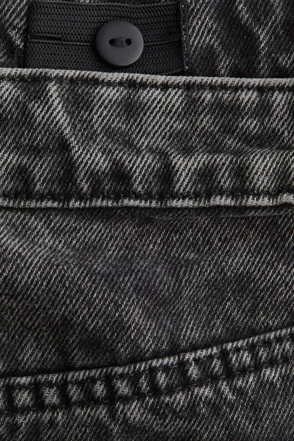 Свободные рабочие джинсы H&M, Ausgewaschenes Denimgrau — фото 2