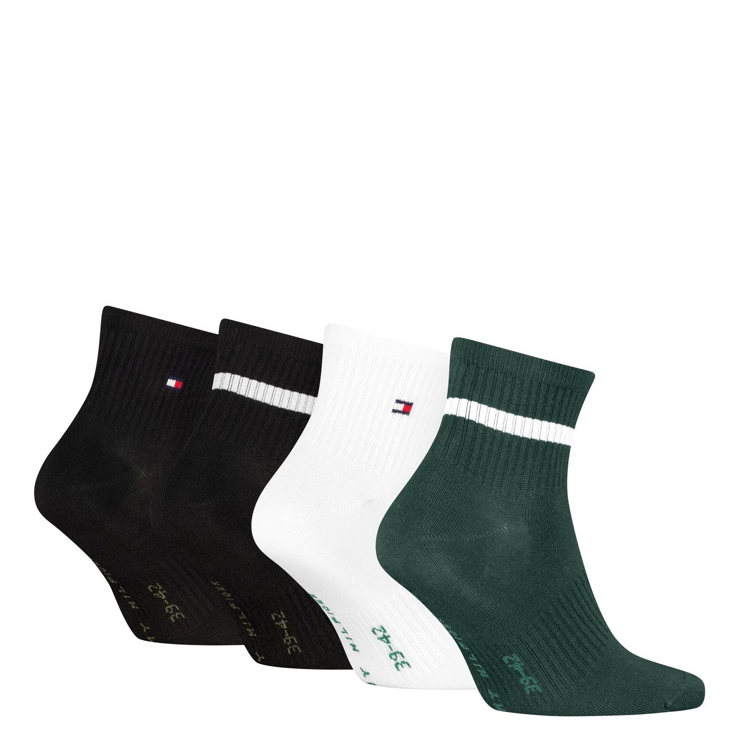 Мужские короткие носки Tommy Hilfiger, Deep Green/Black — фото 2