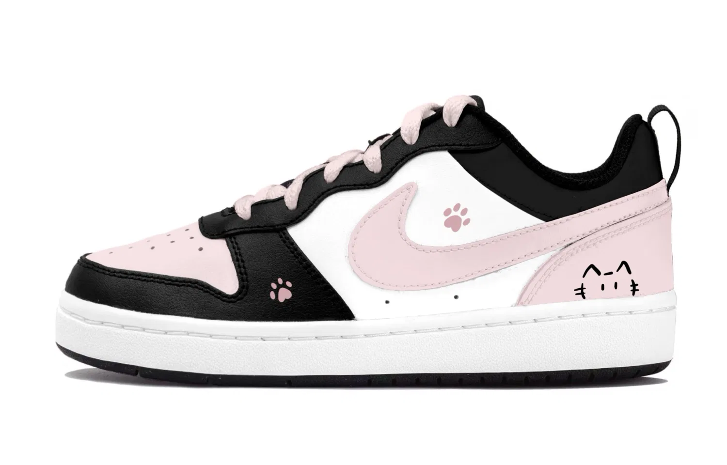 Детские скейтборд-кроссовки с низким верхом Court Borough, Nike, Black Pink