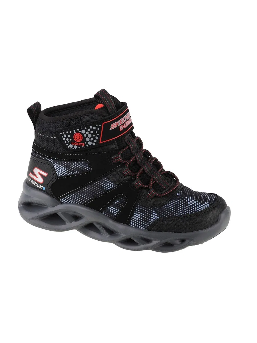 Кроссовки SKECHERS 'Twisted Brights - Zerrix' черного цвета